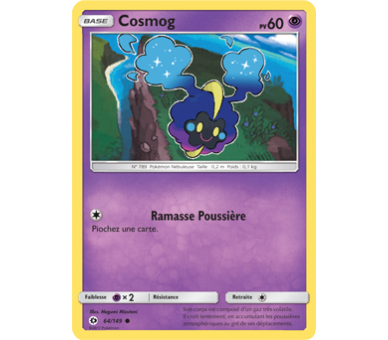 Cosmog Carte Commune 60 Pv - Soleil Et Lune - 64/149