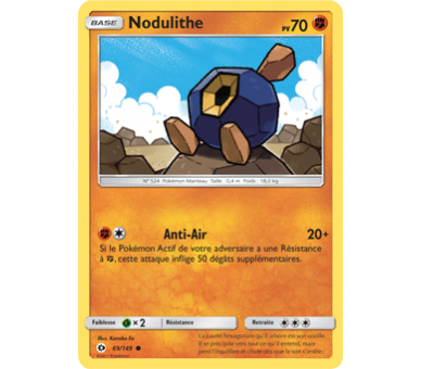 Nodulithe Carte Commune 70 Pv - Soleil Et Lune - 69/149