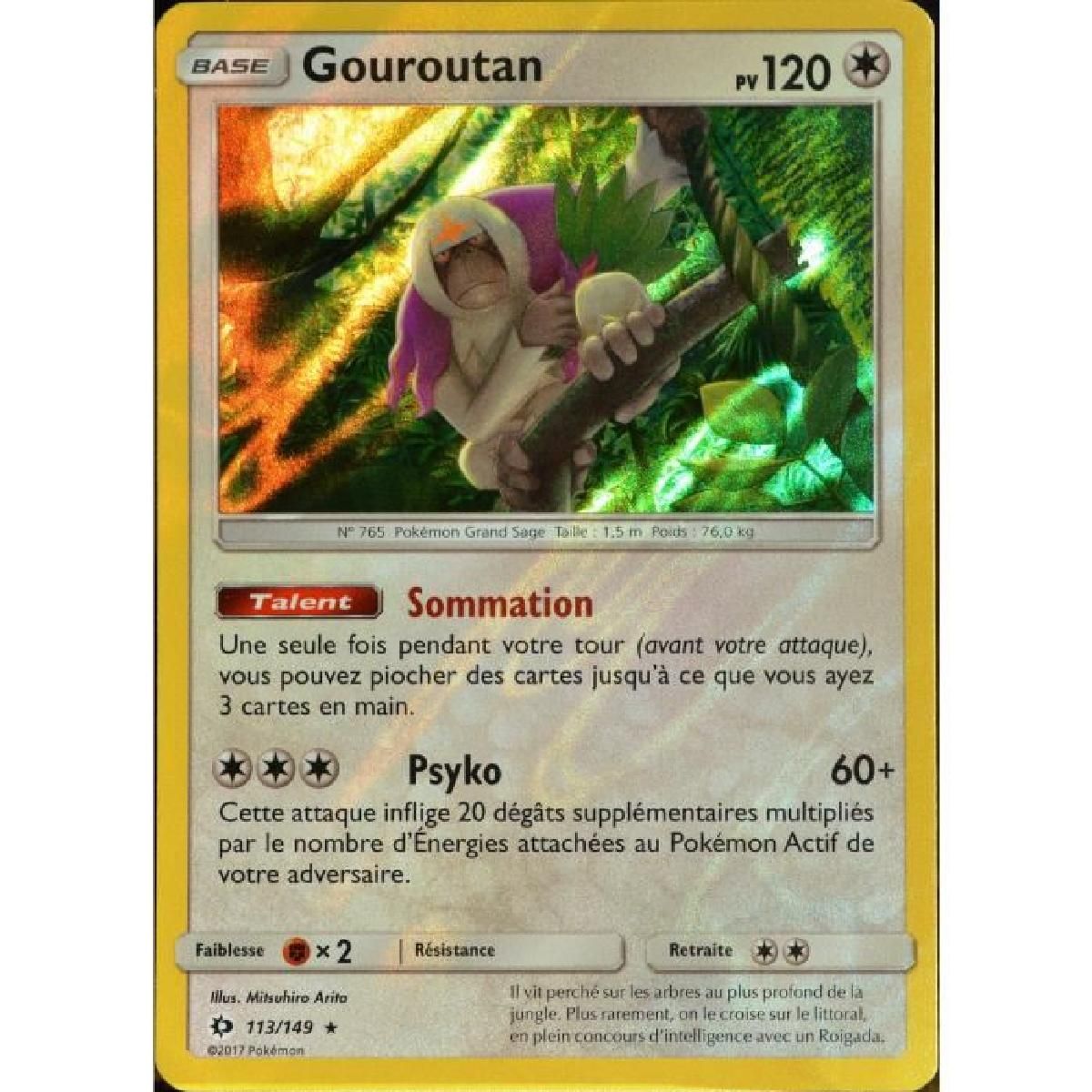 Carte Pokemon Gouroutan 113 149 Holo Reverse Soleil Et Lune 1 Sl1 Fr Neuf Pokemon Individual Cards Toys Hobbies