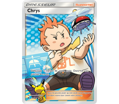 Chrys Carte Pokémon Dresseur Full Art - Soleil et Lune Ombres Ardentes - 146/147