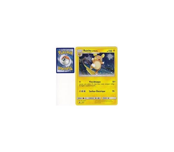 Raichu d'Alola Pv 110 JUMBO SM65 - Carte Pokémon Holograpique 