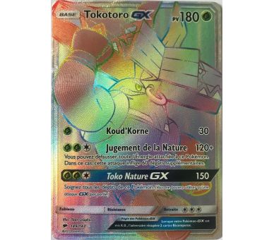 Carte Pokemon Tokotoro GX Pv 180 149/147 Full Art Secrete Arc en Ciel 