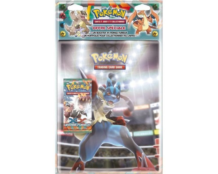 Pack Portfolio A4 Lucario + 1 Booster XY Poings Furieux