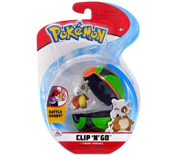 Pokémon - Figurine - Clip'n Go Poké Ball Série 3 - Osselait + Chrono Ball
