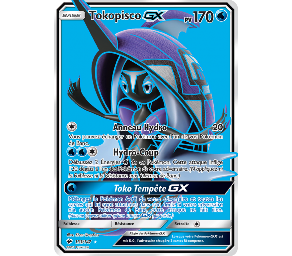 Tokopisco Gx Carte Pokémon Full Art - Soleil et Lune Ombres Ardentes - 133/147