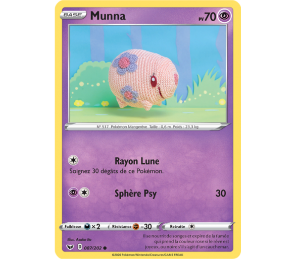 Munna Pv 70 Carte commune Reverse 87/202 Épée et Bouclier