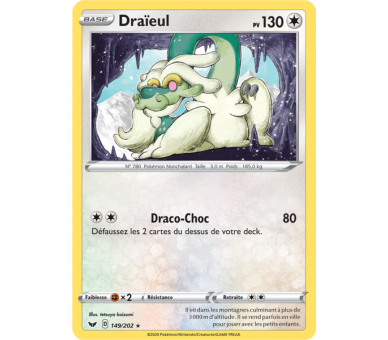 Draïeul Pv 130  Carte Rare 149/202 - Epée et Bouclier