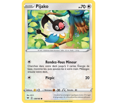 Pijako Pv 70 139/185 - Carte Commune - Épée et Bouclier 4 - Voltage Éclatant