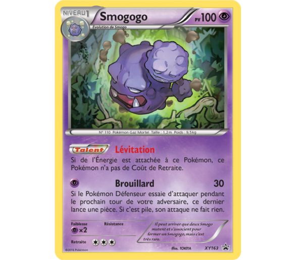 Smogogo Pv 100 XY163 Carte Promo Holographique 