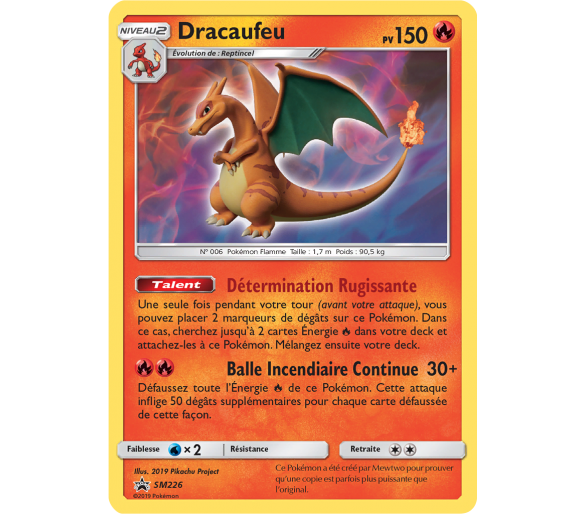 Carte Pokemon Dracaufeu Pv 150 SM226