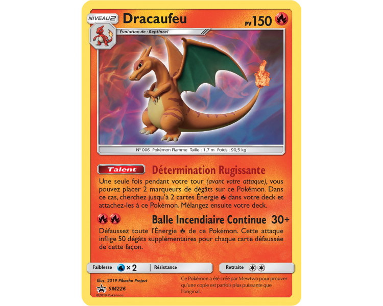 Carte Pokemon Dracaufeu Pv 150 SM226