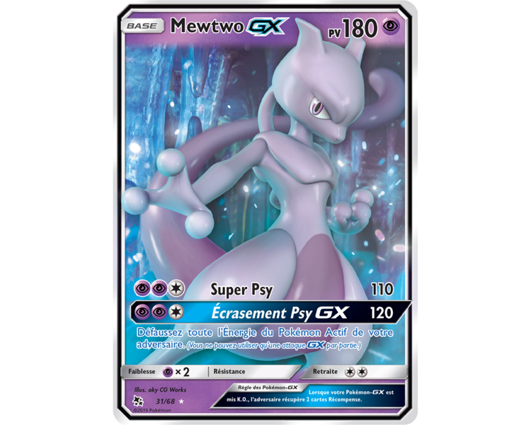 Quel est le prix de la carte Pokémon Mewtwo GX ?
