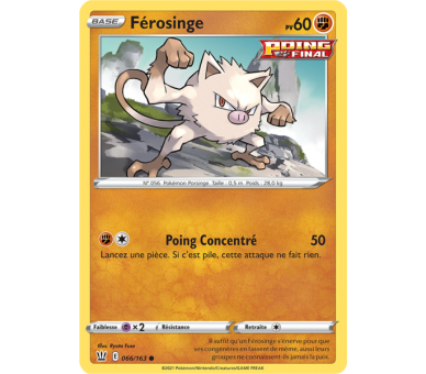 Férosinge Pv 60 066/163 - Carte Commune - Épée et Bouclier 5 - Styles de Combat