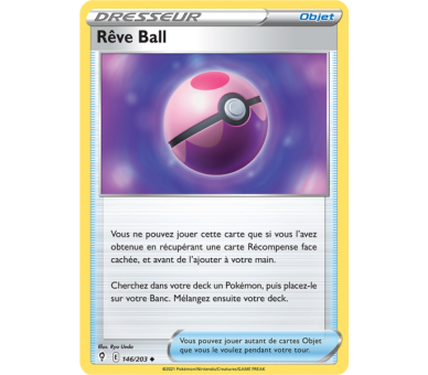 Objet - Rêve Ball 146/203 - Carte Peu Commune - Épée et Bouclier - Évolution Céleste