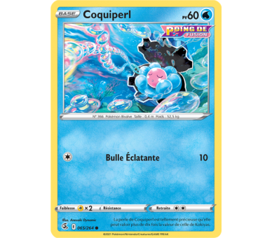 Coquiperl Pv 60 065/264 - Carte Commune - Épée et Bouclier - Poing de Fusion