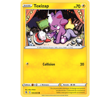 Toxizap Pv 70 105/264 - Carte Commune Reverse - Épée et Bouclier - Poing de Fusion