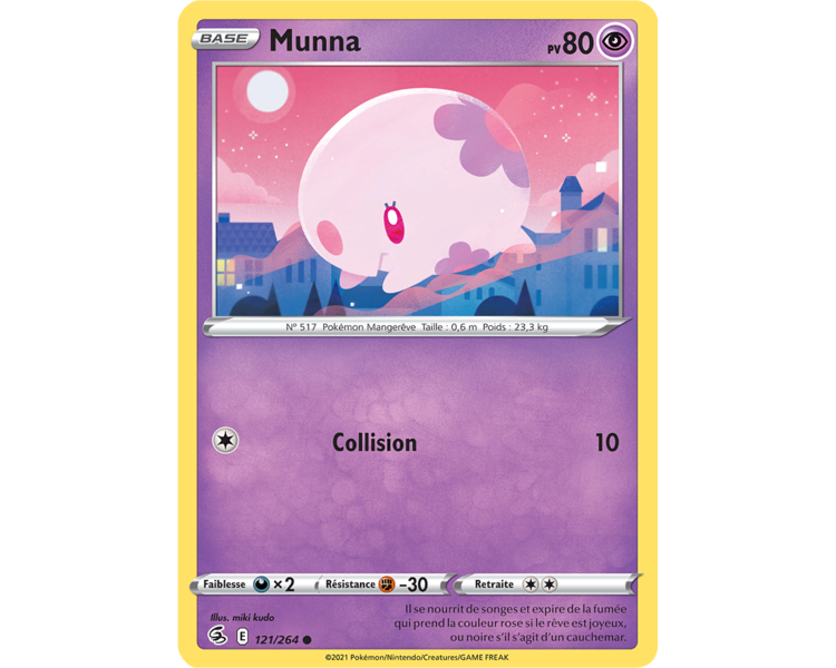 Munna Pv 80 121/264 - Carte Commune - Épée et Bouclier - Poing de Fusion