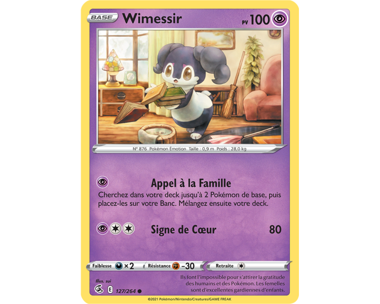 Wimessir Pv 100 127/264 - Carte Commune - Épée et Bouclier - Poing de Fusion