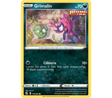 Grimalin Pv 70 176/264 - Carte Commune Reverse - Épée et Bouclier - Poing de Fusion