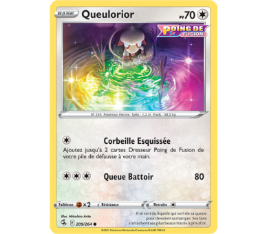 Queulorior Pv 70 209/264 - Carte Commune - Épée et Bouclier - Poing de Fusion