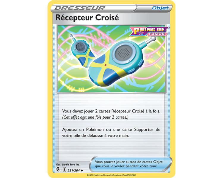 Récepteur Croisé - 231/264 - Carte Objet Peu Commune - Épée et Bouclier - Poing de Fusion