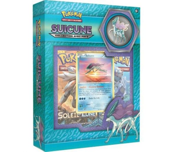 Coffret 3 Boosters - SUICUNE Collection avec Pin's