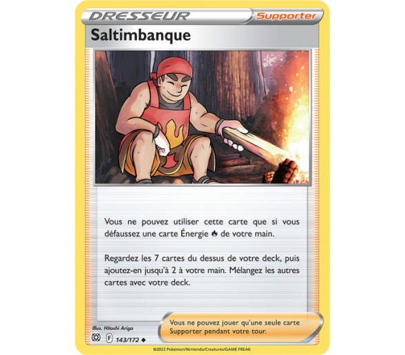 Saltimbanque 143/172- Carte Dresseur Peu Commune - Épée et Bouclier - Stars Étincelantes