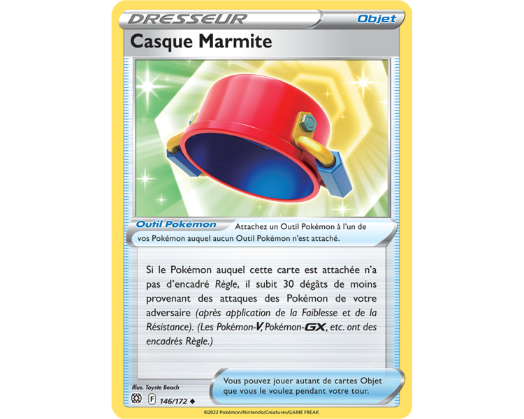 Casque Marmite 146/172- Carte Objet Peu Commune - Épée et Bouclier - Stars Étincelantes