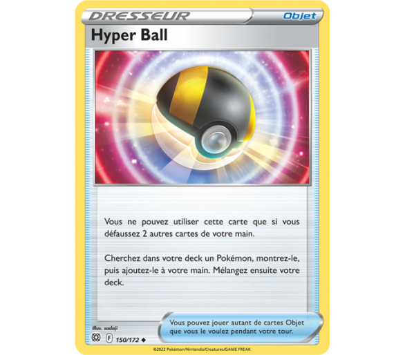 Hyper Ball 150/172- Carte Objet Peu Commune Reverse - Épée et Bouclier - Stars Étincelantes