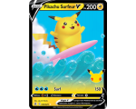 Pikachu Surfeur-V Pv 200 008/025 - Carte Ultra Rare Full Art - Épée et Bouclier - Célébrations 25 ans