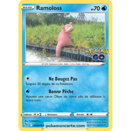 Ramoloss Pv 70 - 019/078 - Carte Commune - Épée et Bouclier - Pokémon GO