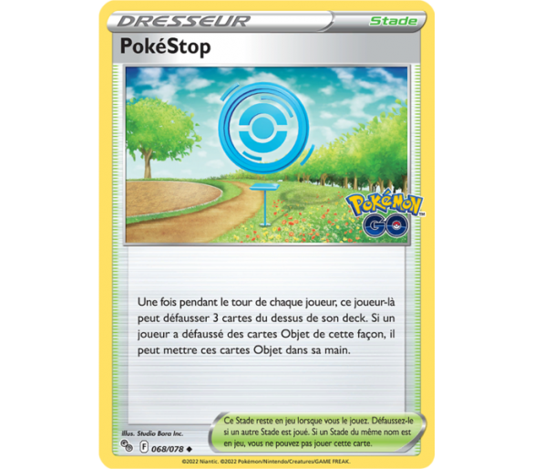 Objet PokéStop - 068/078 - Carte Peu Commune - Épée et Bouclier - Pokémon GO