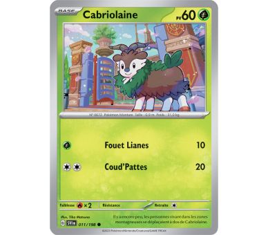 Cabriolaine Pv 60 011/198 - Carte Commune Reverse - Écarlate et Violet