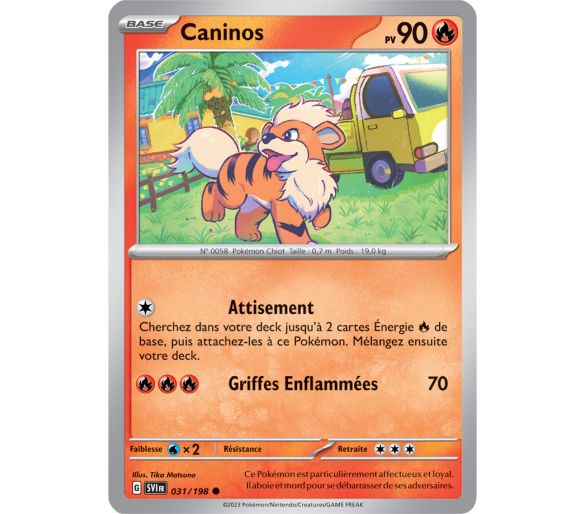 Caninos Pv 90 031/198 - Carte Commune - Écarlate et Violet