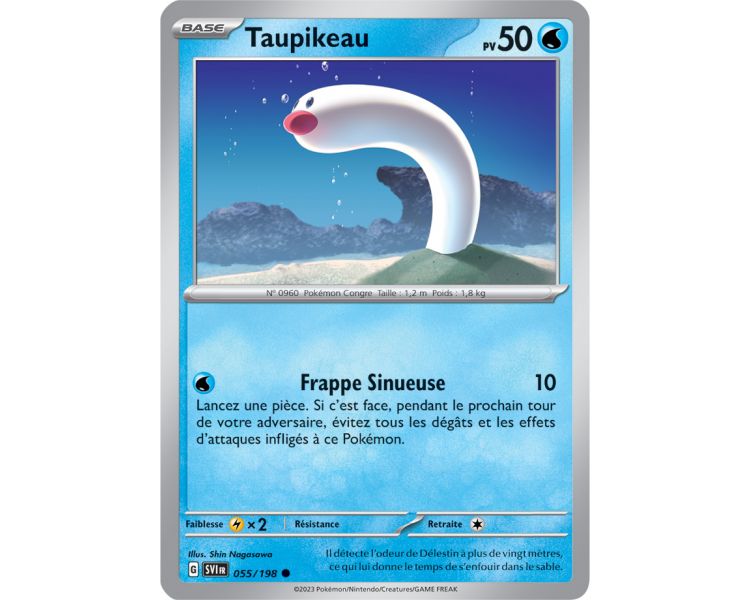 Taupikeau Pv 50 055/198 - Carte Commune - Écarlate et Violet