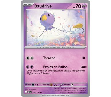 Baudrive Pv 70 089/198 - Carte Commune Reverse - Écarlate et Violet