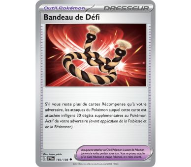 Outil Pokémon Bandeau de Défi 169/198 - Carte Peu Commune Reverse - Écarlate et Violet
