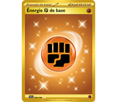 Énergie Combat de base 258/198 - Carte Gold Hyper Rare - Écarlate et Violet