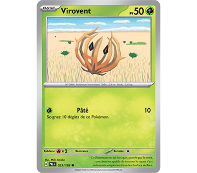 Virovent Pv 50 023/193 - Carte Commune - Écarlate et Violet Évolution à Paldea