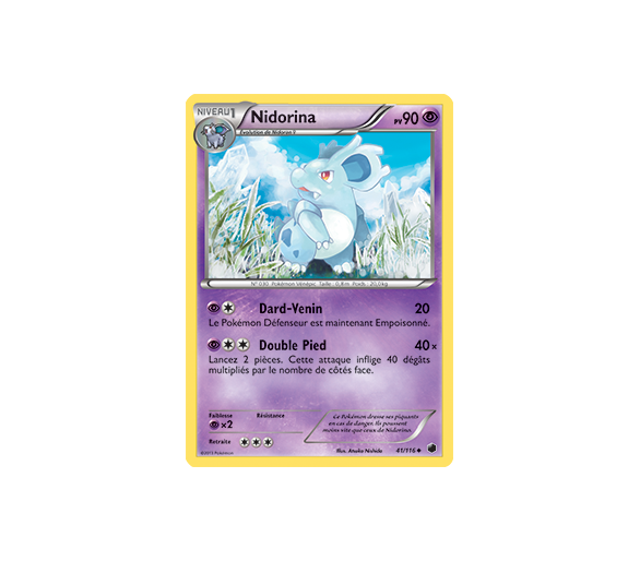 Carte Pokémon Nidorina pv 90